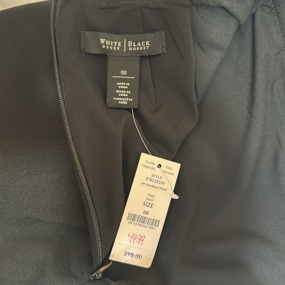 White House Black Market Black Pencil Skirt - Picture 4 of 4